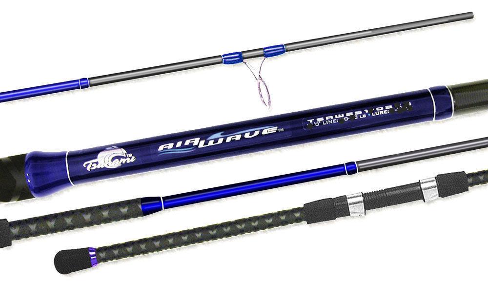 Tsunami TSAWSS-1102XH Airwaves Surf 2-Piece Spinning Rod 11' 20-50lb.