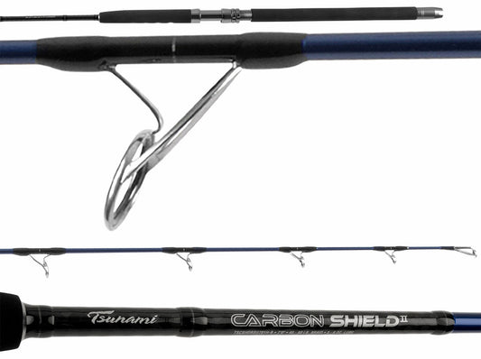 Tsunami Carbon Shield II Boat Conventional Rod 7' 40-80lb TSCSHDBCII701H-B