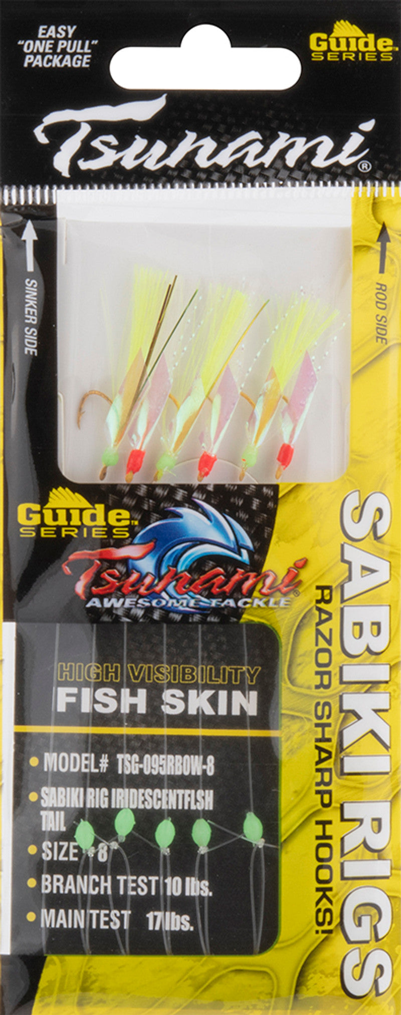 Htf Rigs Flash Tsunami Guide Series TSG-095RBOW Flash Tail Sabiki Rigs - Iridescent R ...