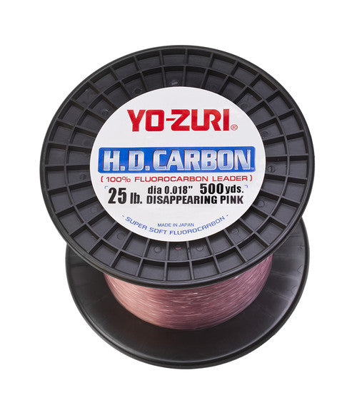 YO-ZURI  H.D. Fluorocarbon Disappearing Pink Leader 500-yd