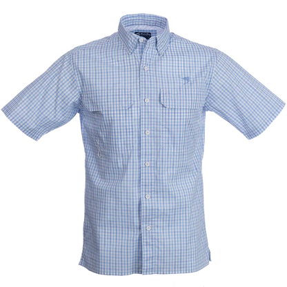 Bimini Bay Pine Island Men's Short Sleeve Plaid Shirt