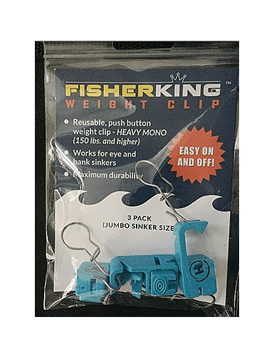 Balloon Fisher King 418 Weight Clip / Heavy Mono - 3 Pack (Large Weight)