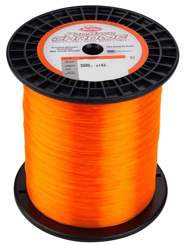 berkley braid translucent fishing line Berkley ProSpec Chrome Monofilament Fishing Line 3000yd Blaze Orange – Tuppens