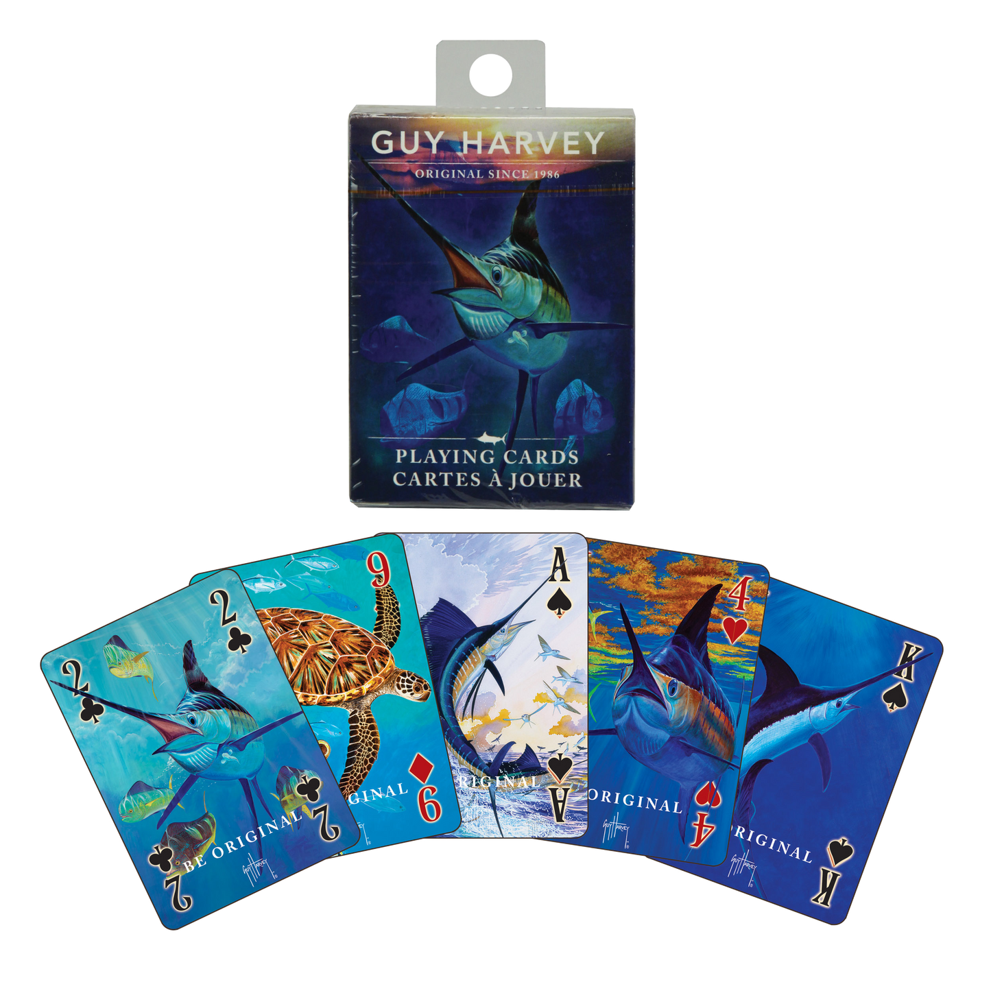 Rivers Edge Guy Harvey Collection Waterproof Playing Cards for Poker, Casino or Gambling.