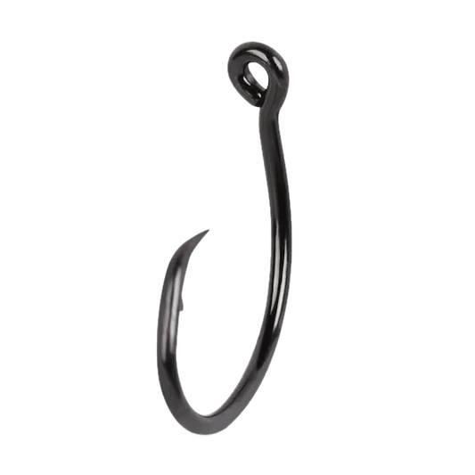 Mustad 39951NP-BN UltraPoint Demon Tuna Perfect Circle Hook, Needle Point, Wide Gap, Light Wire, Ringed Eye, Black Nickel
