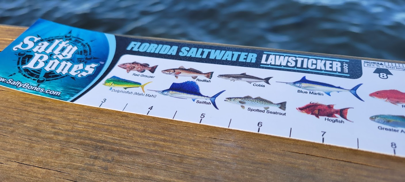 Salty Bones Florida Saltwater 36 Folding Fishing Ruler