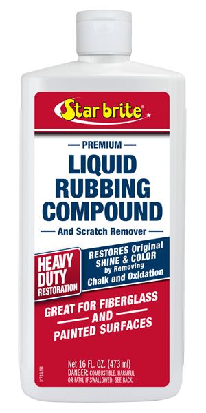 StarBrite Premium Liquid Rubbing Compound & Scratch Remover.