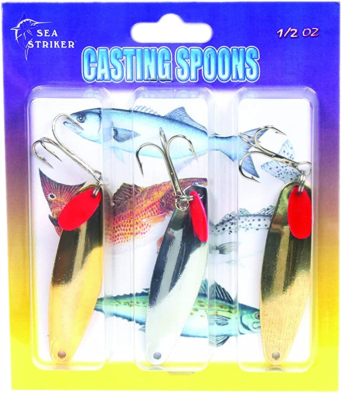 Sea Striker Casting Spoons 3 Pack