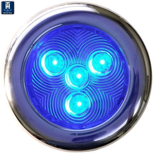 TH Marine 3" Stainless Steel LED Puck Light