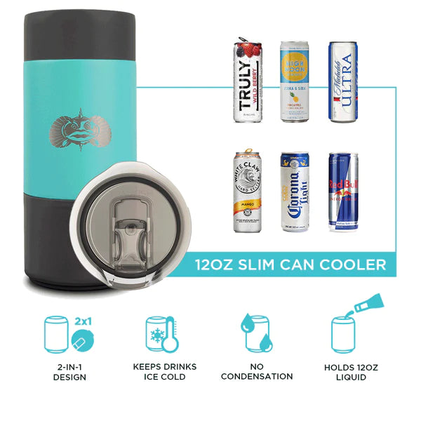 Toadfish Non-Tipping 12oz Slim Can Cooler